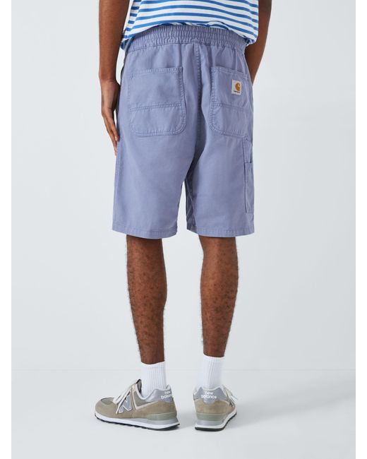 Carhartt Blue Flint Organic Cotton Shorts for men