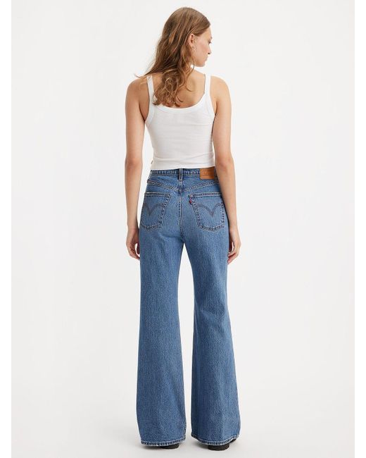 Levi's Blue Ribcage Bell Flared Leg Jeans
