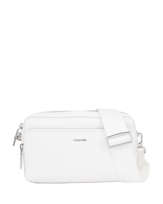 Calvin Klein White Cross Body Camera Bag