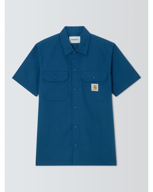 Carhartt Blue Short Sleeve Master Shirt for men