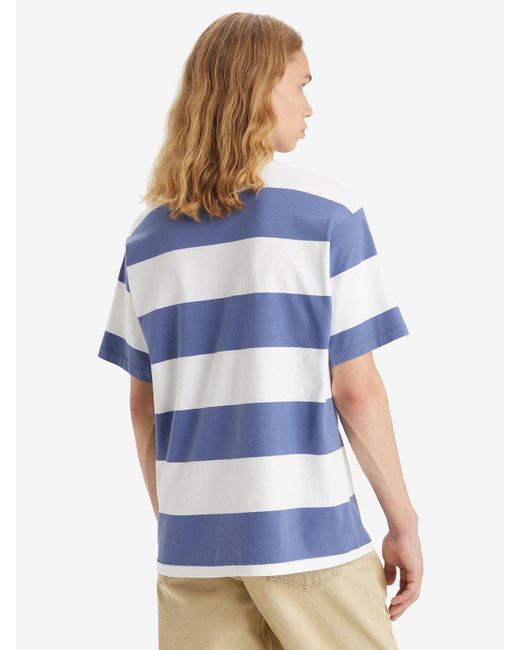 Levi's Blue Red Tab Vintage Stripe T-shirt for men