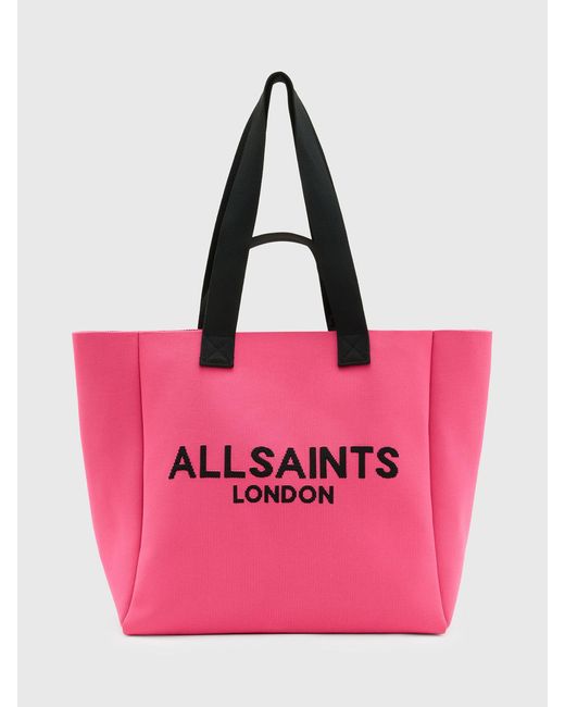 AllSaints Pink Izzy East/west Tote Bag