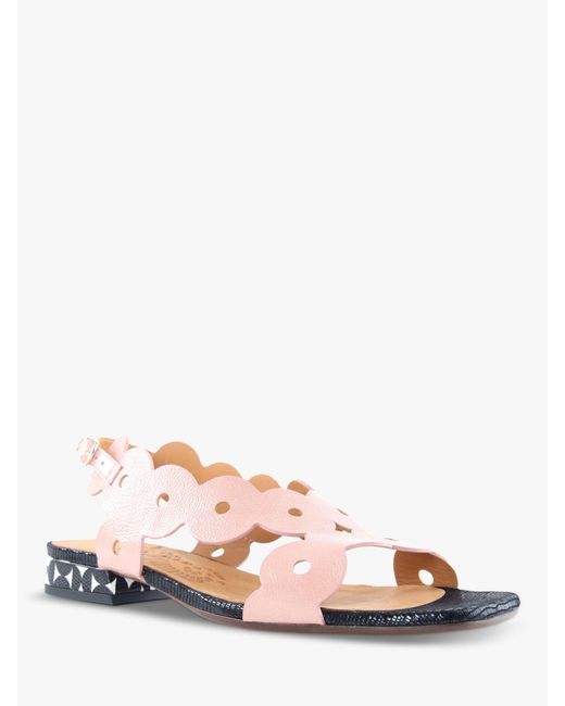 Chie Mihara Pink Teide Leather Sandals