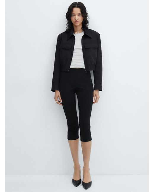 Mango Gray Insect Cropped Jacket