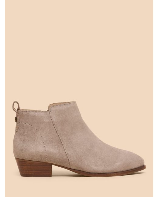 White Stuff Natural Suede Ankle Boots