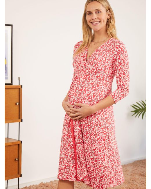 Isabella Oliver Pink Mia Maternity Dress
