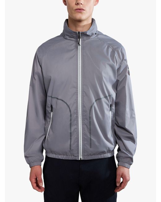 Napapijri Gray Cloudy Windbreaker Jacket for men