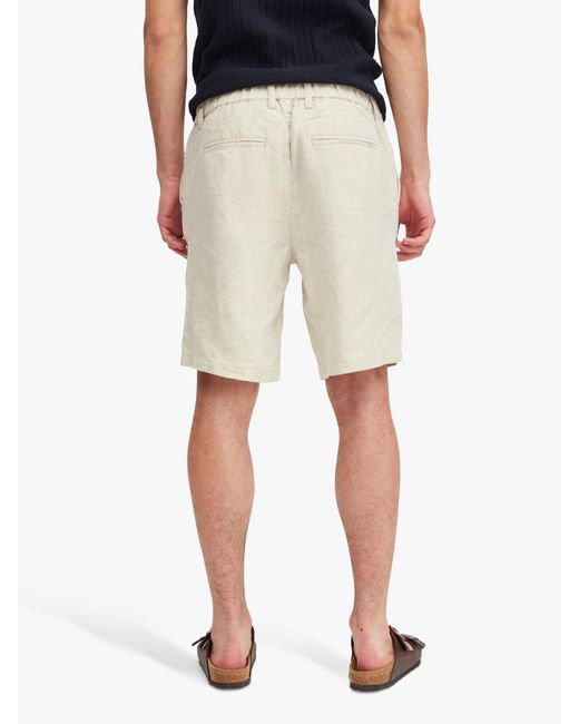 Casual Friday Natural Pandrup Linen Shorts for men
