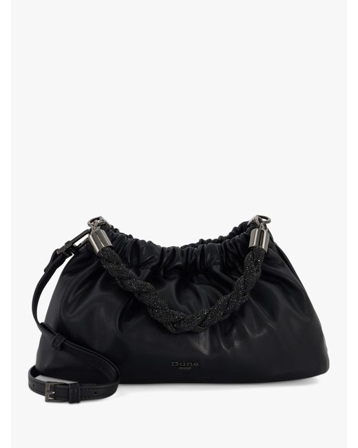 Dune Black Bonanza Embellished Handle Clutch Bag