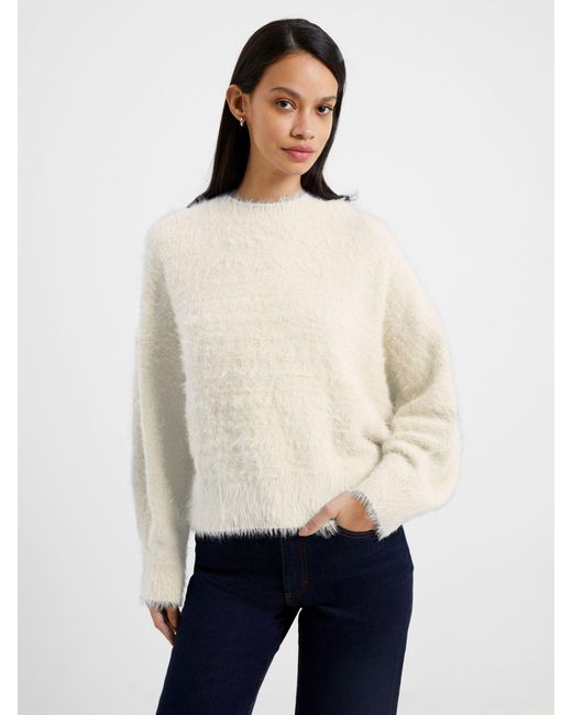 French Connection Blue Meena Fluffy Jumper