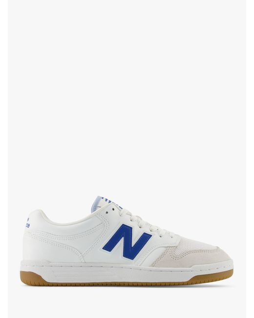 New Balance White 480 Leather Trainers