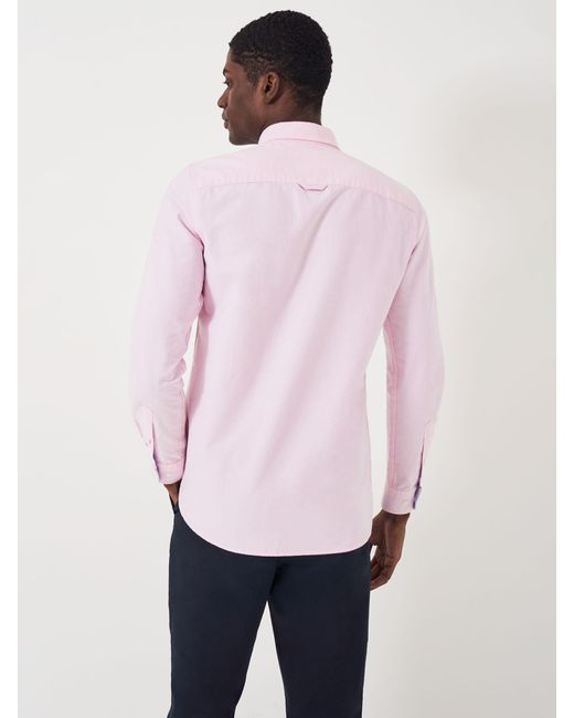 Crew Pink Slim Fit Oxford Shirt for men