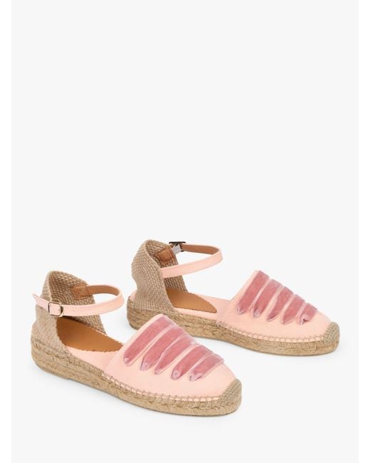 Penelope Chilvers Pink Dali Mary Jane Espadrilles