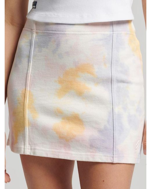 Superdry White Essential Tie Dye Skirt