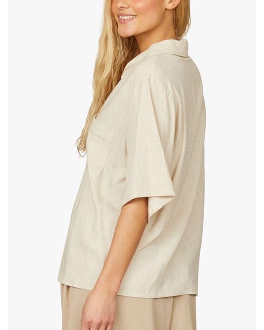 Sisters Point Natural Casual Loose Fitted Shirt