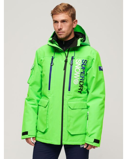 Superdry Green Ski Ultimate Rescue Jacket for men