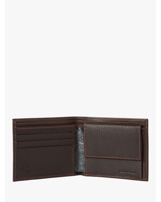 Simon Carter Black Soft Leather Coin Wallet for men