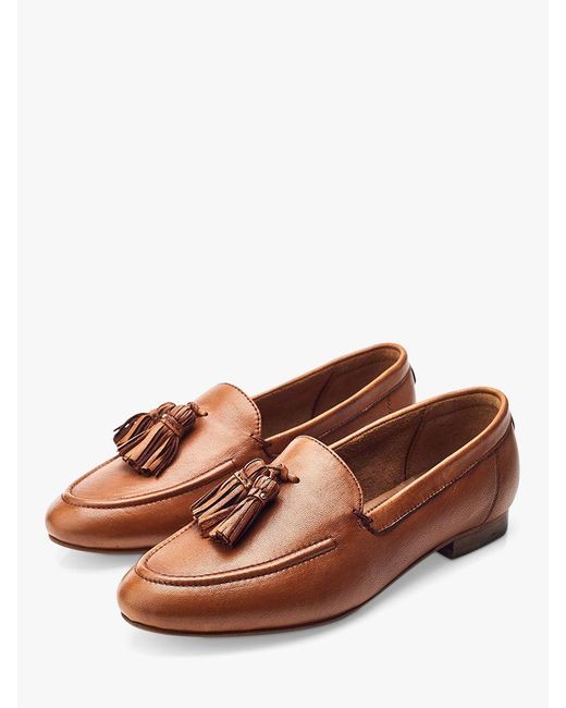 Moda In Pelle Brown Ellmia Leather Loafers
