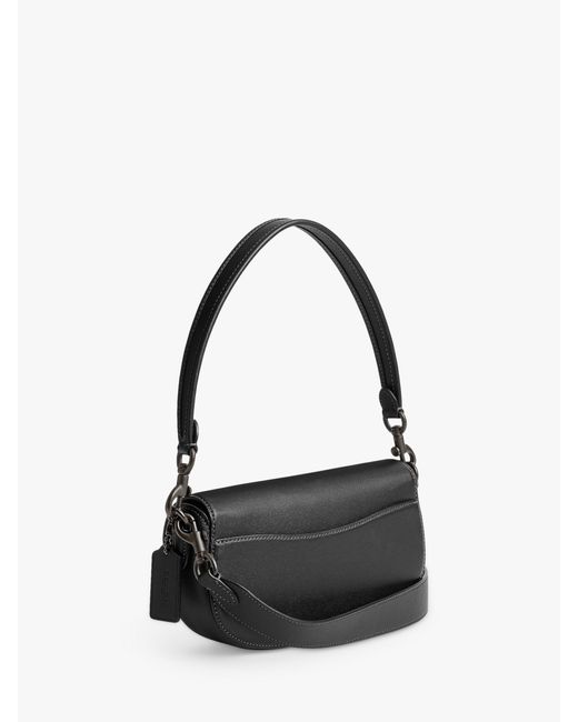 COACH Black Emmy Leather Shoulder Bag