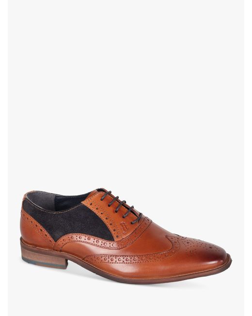 Silver Street London Multicolor Amen Collection Silgo Leather Brogues for men