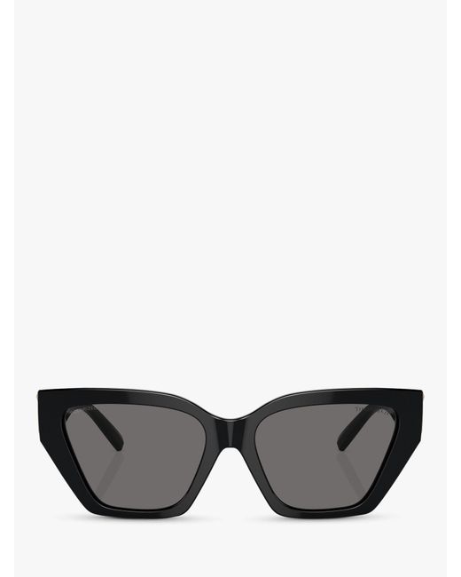 Tiffany & Co Gray Tf4218 Squared Cat Eye Sunglasses
