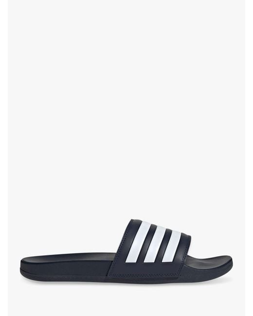 Adidas White Adilette Aqua Comfort Slides Slippers for men