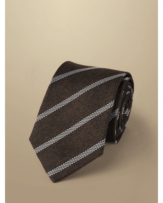 Charles Tyrwhitt Multicolor Stripe Silk Tie for men
