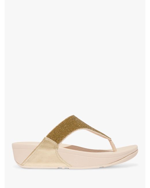 Fitflop Natural Lulu Beaded Toe Post Sandals