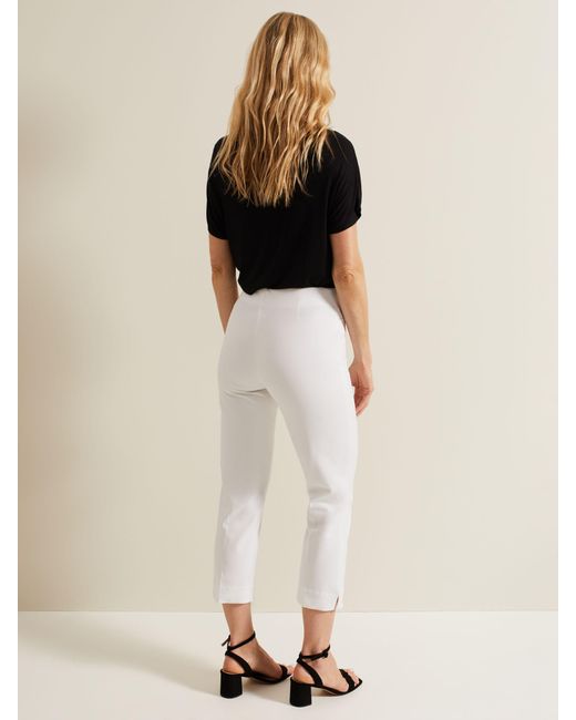 Phase Eight Natural Miah Stretch Capri Trousers