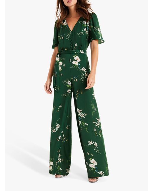Phase Eight Green 's Dalia Printed Jumpsuit