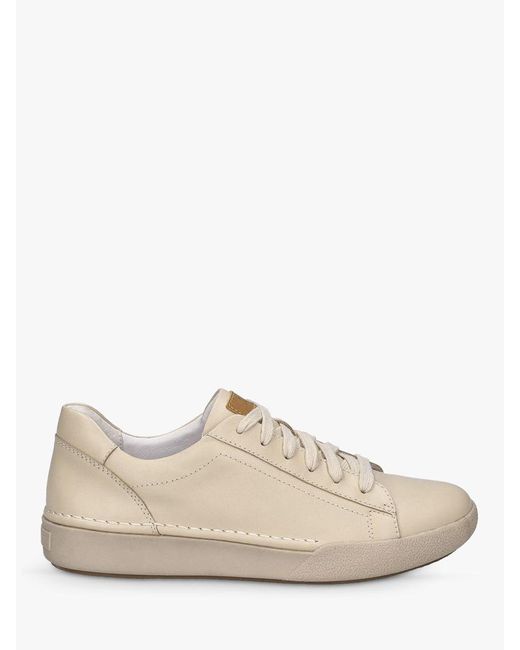 Josef Seibel White Claire 01 Leather Trainers