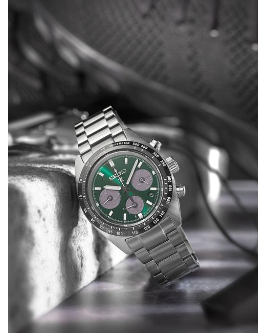 Seiko Multicolor Ssc933p1 Prospex Speedtimer Solar Chronograph Bracelet Strap Watch for men