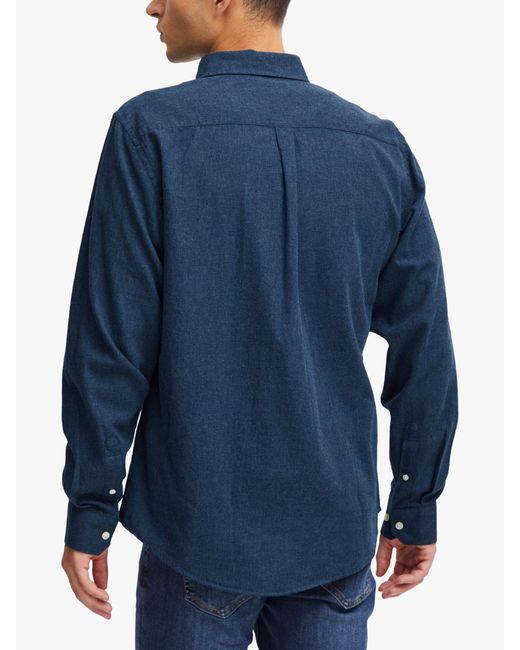 Casual Friday Blue Anton Fil A Fil Long Sleeve Shirt for men
