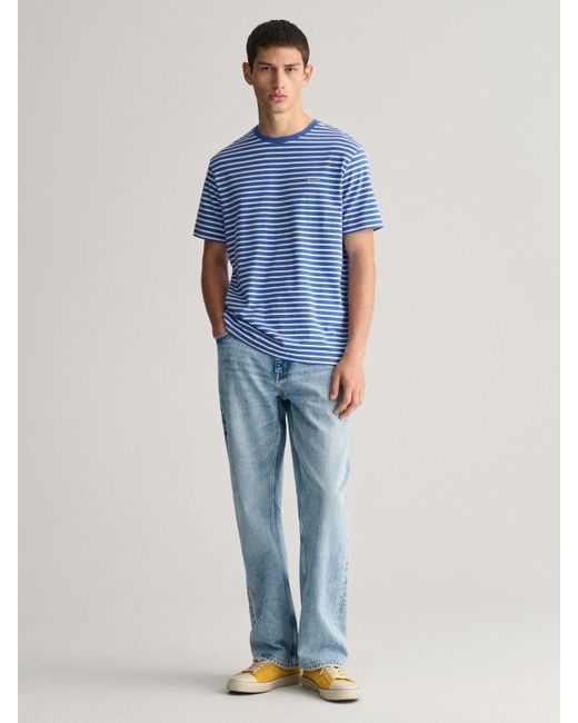 Gant Blue Striped T-shirt for men