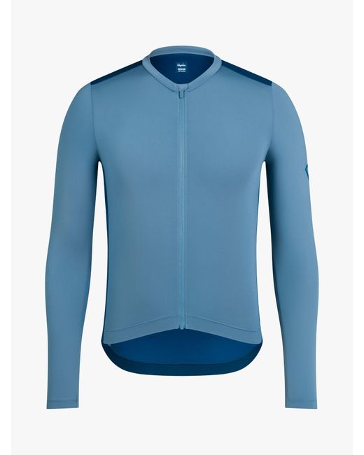Rapha Blue Pro Long Sleeve Cycling Top for men
