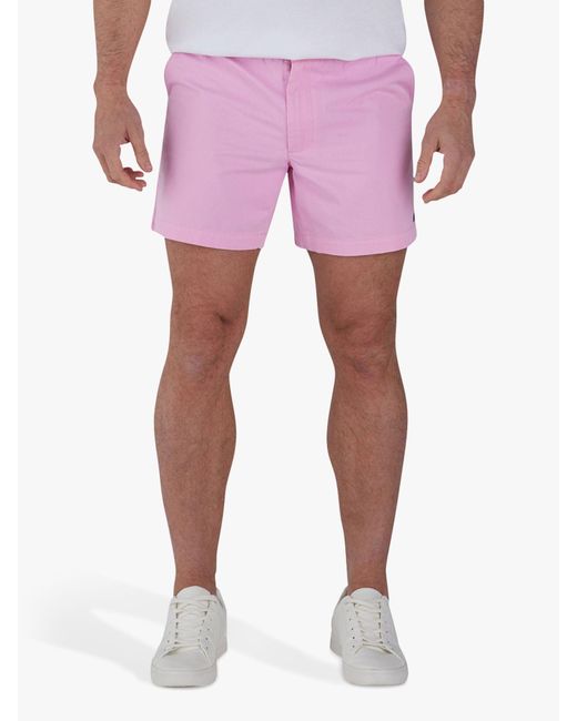 Raging Bull Pink Stretch Chino Shorts for men