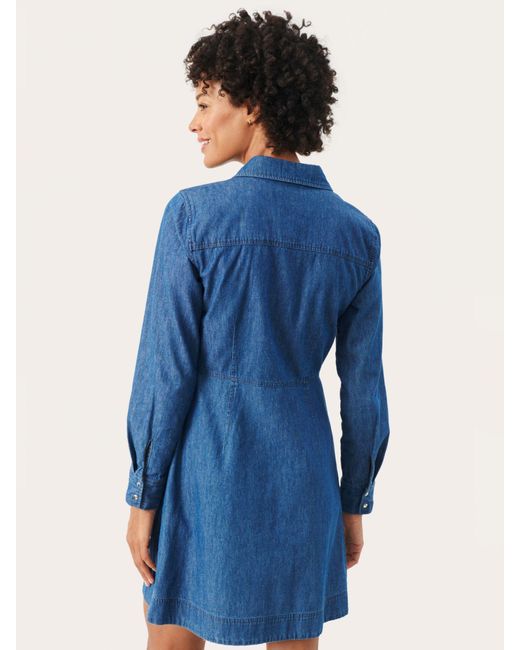 Part Two Blue Freja Denim Shirt Dress