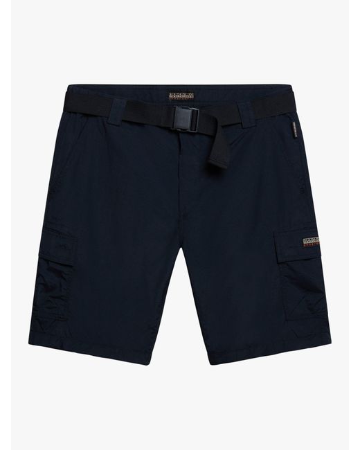 Napapijri Blue Smith Bermuda Cargo Shorts for men