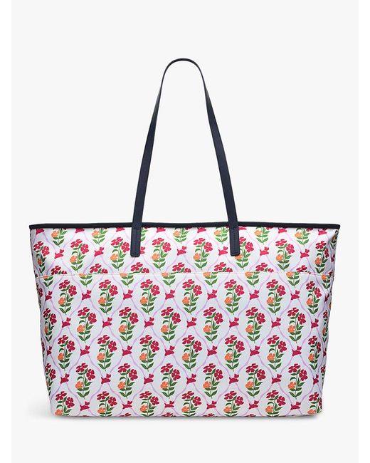 Radley White Carousel Floral Tote Bag