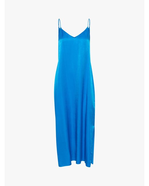 My Essential Wardrobe Blue Estelle Maxi Slip Dress