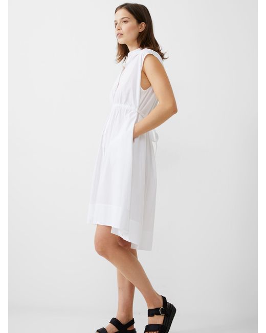 French Connection White Rhodes Shirt Dress