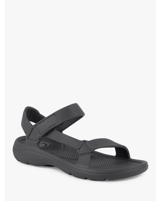 Totes White Solbounce Velcro Sport Sandals for men