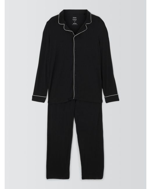 John Lewis Black Modal Pyjama Set for men