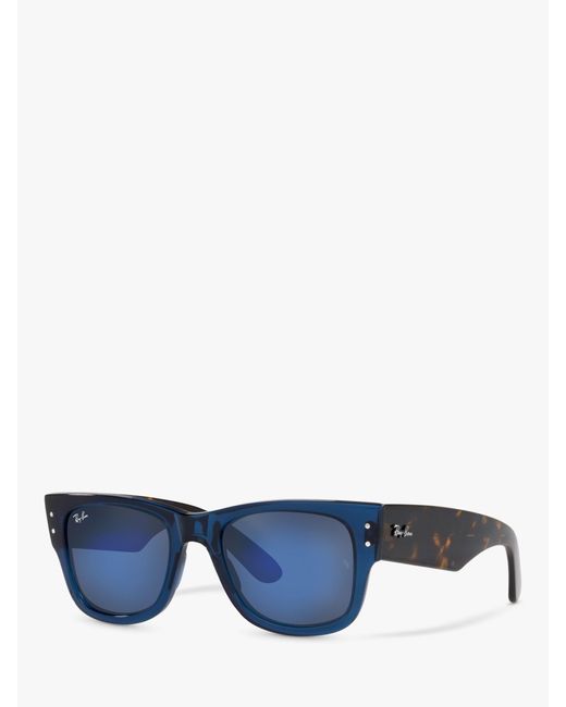 Ray-Ban Blue Rb0840s Mega Wayfarer Sunglasses