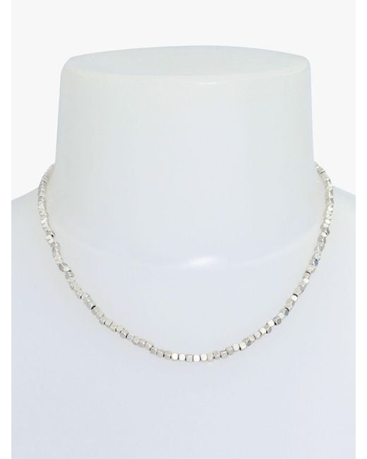 AllSaints White Beaded Necklace