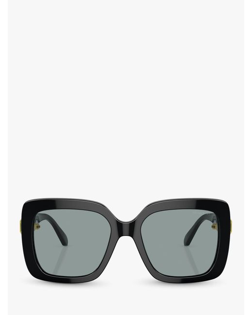 Swarovski Gray Sk6001 Square Sunglasses