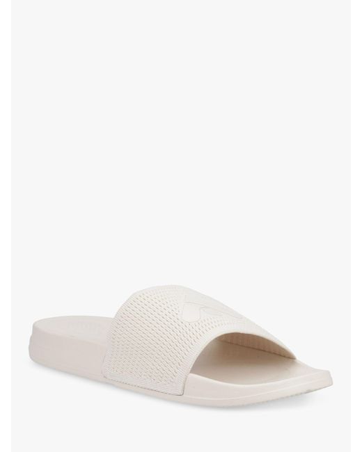 Fitflop White Iqushion Arrow Sliders for men
