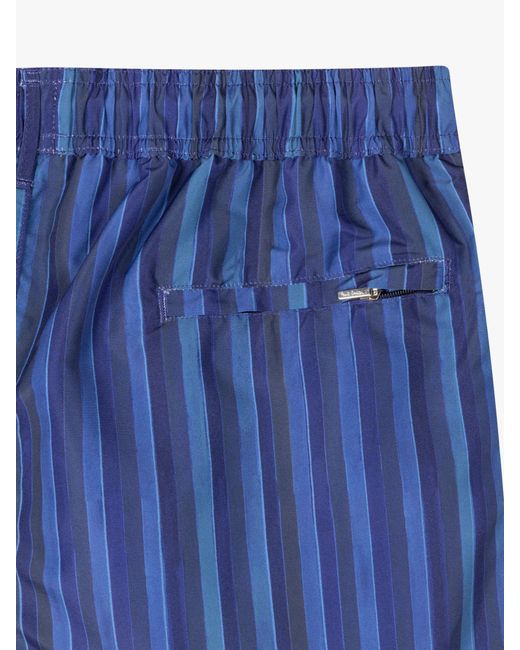 Paul Smith Blue Pinstripe Swim Shorts for men