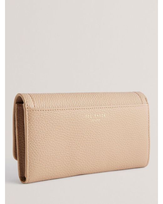 Ted Baker Natural Imieldi Lock Detail Flapover Purse