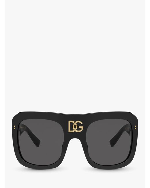 Dolce & Gabbana Black Dg4397 Chunky Square Sunglasses